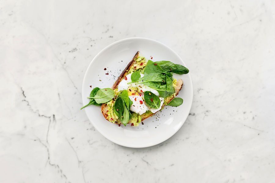 Avocado toast with Poached Eggs